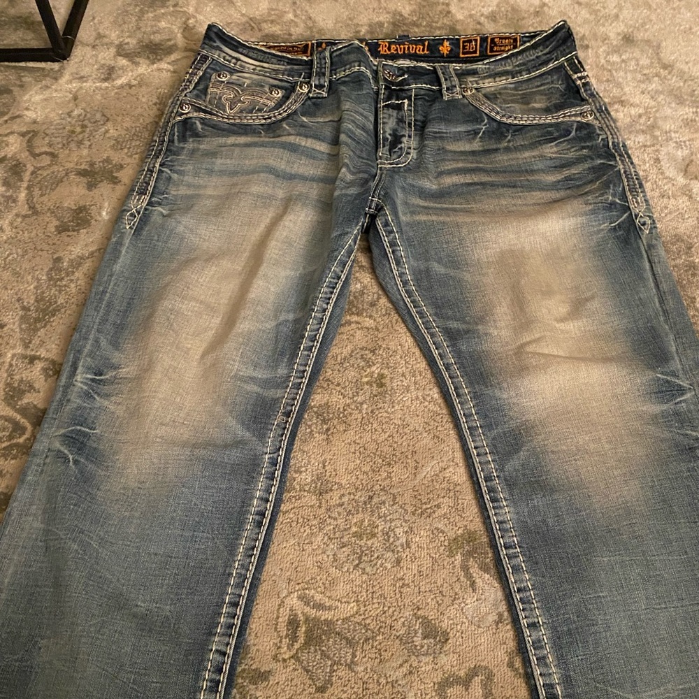 Men’s Rock Revival Breen Straight jeans size 36